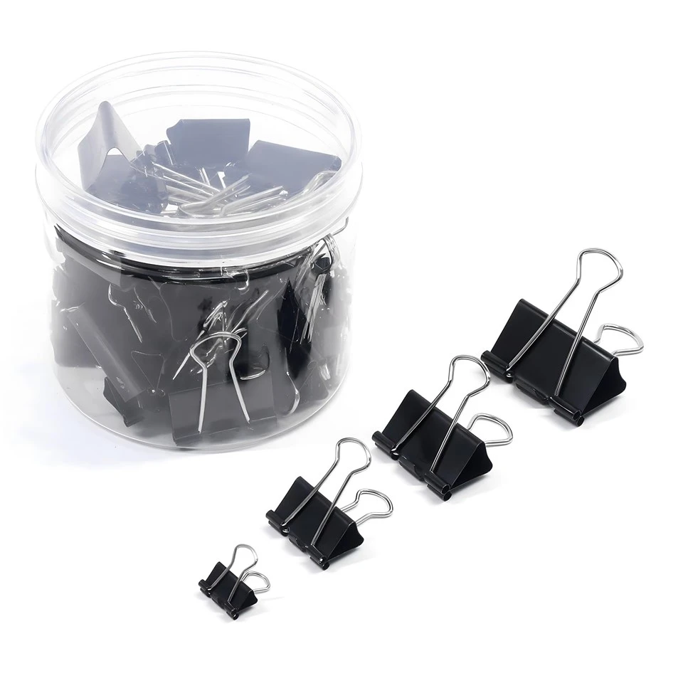Black Metal Paper Clamps