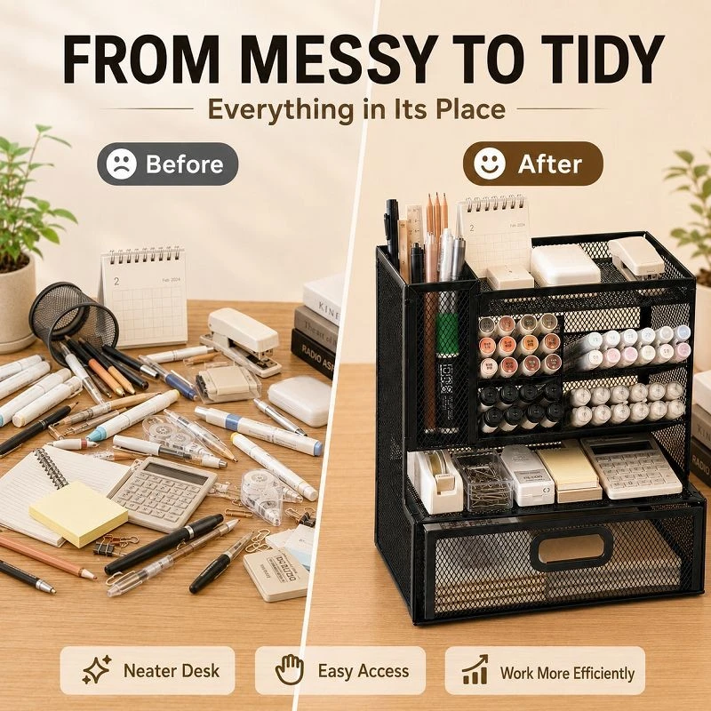 Left Side Vertical Divided Drawer Pen Container price Left Side Vertical Divided Drawer Pen Container price